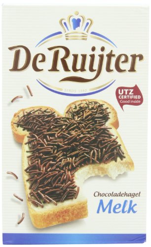 Deruyter Chocoadehagel Melk(Milk Chocolate Sprinkles), 14-Unzen-Boxen 400 g (3er Pack) von De Ruijter