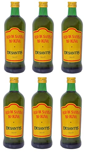 6x De Santis Olio di Sansa Pomace Olivenöl ideal zum Kochen 1L 6x De Santis Olio di Sansa Pomace Olivenöl ideal zum Kochen 1L von De Santis
