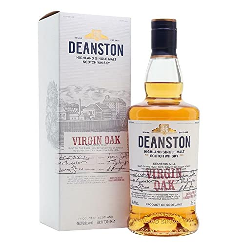 HIGHLAND SINGLE MALT SCOTCH WHISKY VIRGIN OAK 70 CL IN EINER KISTE von Deanston