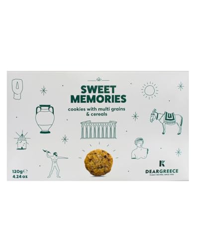 Dear Greece - Sweet Memories Cookies mit Mehrkorn & Getreide, Packung mit 2 x 120g (Gesamt: 240g) von Dear Greece