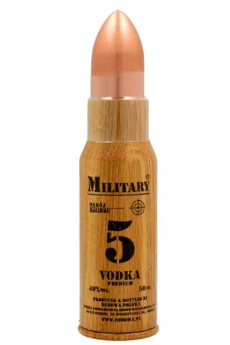 Wodka Debowa Military 40% Vol. (1x50ml) MINI Vodka in Patrone aus Holz von Debowa