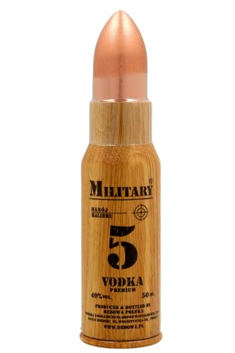 Wodka Debowa Military 40% Vol. (1x50ml) MINI Vodka in Patrone aus Holz von Dębowa