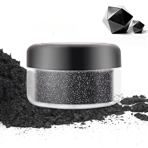 Essbarer Glitzer - 10g Essbarer Glitzerstaub Glitzerpulver für Lebensmittel, Getränke, Kuchen - Metallisch Lebensmittelfarbe Pulver Staubpulver zum Dekorieren von Torten, Süßigkeiten, Keksen (Schwarz) Essbarer Glitzer - 10g Essbarer Glitzerstaub Glitzerpulver für Lebensmittel, Getränke, Kuchen - Metallisch Lebensmittelfarbe Pulver Staubpulver zum Dekorieren von Torten, Süßigkeiten, Keksen (Schwarz) von DecorRom