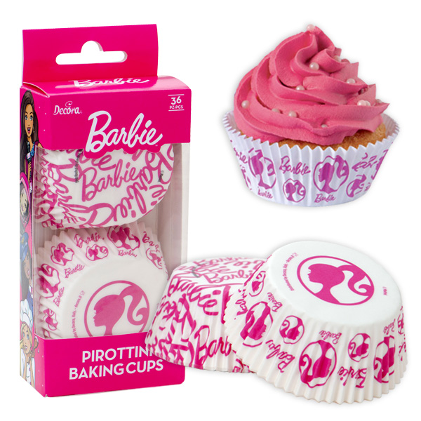 Barbie Muffinformen, 36 Stück in 2 Designs von Decora