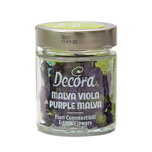 Decora 0201013 1 G ESSBARE Blumen Mauve, Viola, 0.25 g (4er Pack) von Decora