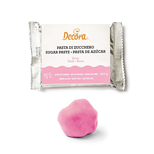 DECORA 0310215 ROSE ZUCKERPASTE 250 G KEIN E171 von Decora