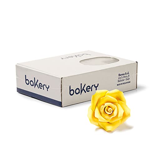 Decora 0500022 PAKETE 24 GROßE GELBE ROSEN von Decora