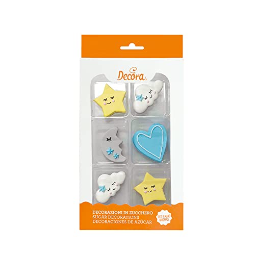 Decora 0500425 Kit 6 Zuckerdekoration Baby Boy, 70 g Decora 0500425 Kit 6 Zuckerdekoration Baby Boy, 70 g von Decora