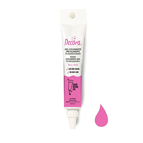 Decora 9600507 LEBENSMITTELFARBE GEL ROSA 14 G von Decora