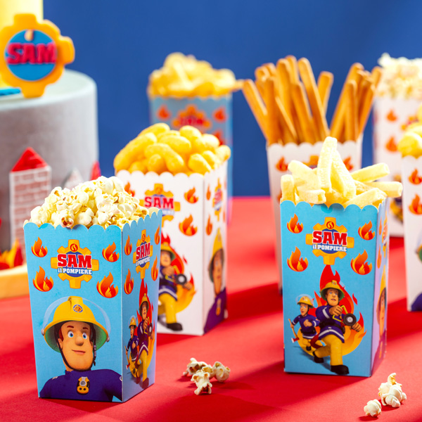 Feuerwehrmann Sam Party-Boxen für Popcorn, 6 Stück von Decora