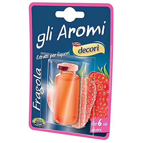Decorì Erdbeere für Liköre. - Karton 12 Stück von Decorì