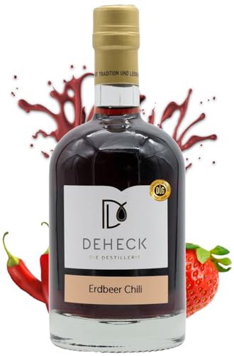 Erdbeer-Chili Likör 0,5 L | Süßes Feuer von Deheck | Fruchtlikör mit Chili Note | Premium Erdbeer-Likör 20% Vol. Erdbeer-Chili Likör 0,5 L | Süßes Feuer von Deheck | Fruchtlikör mit Chili Note | Premium Erdbeer-Likör 20% Vol. von Deheck Destillerie
