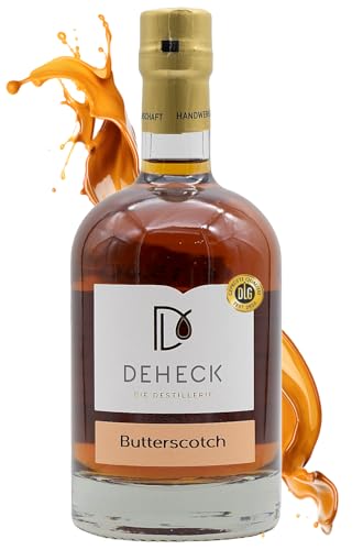 Deheck Butterscotch Karamell Likör | Süße Note von karamellisiertem Zucker & Vanille | Butter-Scotch mit Whisky verfeinert | Premium Butterscotch Whisky-Likör (1x 500ml 20% Vol.) von DEHECK