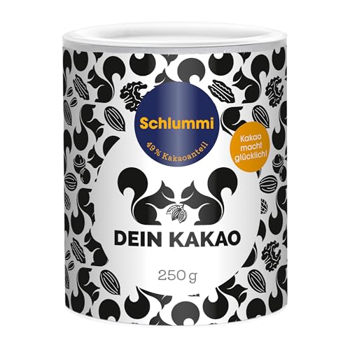 DEIN KAKAO - Schlummi | Schokoladenpulver mit Kakao aus biologischem Anbau mit 49% Kakaogehalt und natürlicher Süße | Vegane Trinkschokolade mit Malz & Hopfenextrakt | 250g Kakaopulver DEIN KAKAO - Schlummi | Schokoladenpulver mit Kakao aus biologischem Anbau mit 49% Kakaogehalt und natürlicher Süße | Vegane Trinkschokolade mit Malz & Hopfenextrakt | 250g Kakaopulver von Dein Kakao