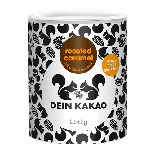 DEIN KAKAO - roasted caramel | Schokoladenpulver mit Kakao aus biologischem Anbau mit 32% Kakaogehalt | Glutenfreie Trinkschokolade mit Karamellpulver | 250g Kakaopulver DEIN KAKAO - roasted caramel | Schokoladenpulver mit Kakao aus biologischem Anbau mit 32% Kakaogehalt | Glutenfreie Trinkschokolade mit Karamellpulver | 250g Kakaopulver von Dein Kakao