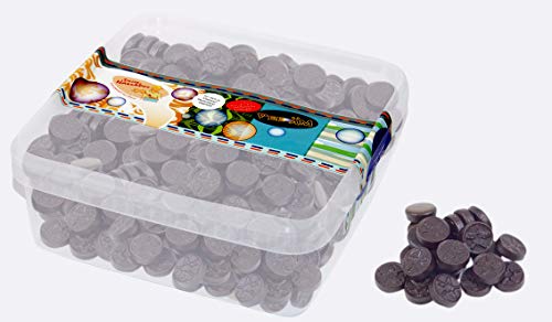 Deine Naschbox - Extra salzige Bisal Lakritz Drops - 1 kg Süßigkeiten Box - XL Großpackung - Starke Salmiaklakritze von PE ÄM