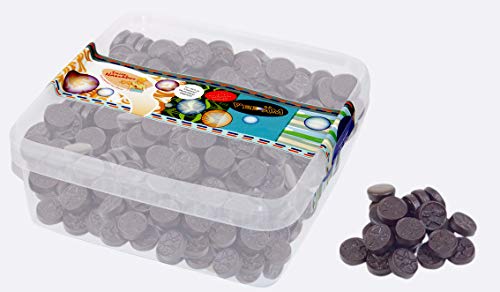 Deine Naschbox - Extra salzige Bisal Lakritz Drops - 1 kg Süßigkeiten Box - XL Großpackung - Starke Salmiaklakritze von Deine Naschbox