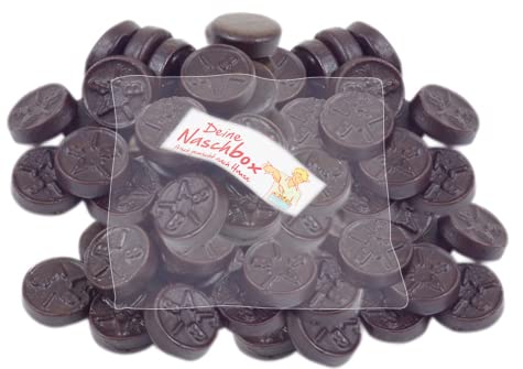 Deine Naschbox - Extra salzige Bisal Lakritz Drops - 1 kg Süßigkeiten Nachfüllbeutel - recyclebar - XL Großpackung - Starke Salmiaklakritze von PE ÄM