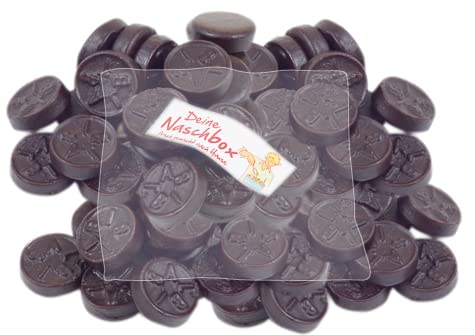 Deine Naschbox - Extra salzige Bisal Lakritz Drops - 1 kg Süßigkeiten Nachfüllbeutel - recyclebar - XL Großpackung - Starke Salmiaklakritze von Deine Naschbox