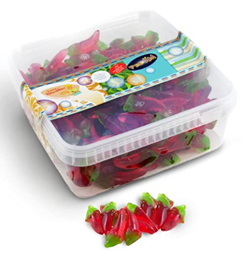 Deine Naschbox | Hot Chilli Fruchtgummi | 1kg Naschbox | XL Großpackung für Party, Candybar & als Geschenk - Feurig aromatisch - Extra scharf von PE ÄM