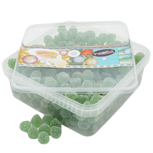 Deine Naschbox | Fruchtgummi Eukalyptus-Menthol-Hütchen | 1kg Naschbox | XL Großpackung für Party, Candybar & als Geschenk - Erfrischende Minznote Deine Naschbox | Fruchtgummi Eukalyptus-Menthol-Hütchen | 1kg Naschbox | XL Großpackung für Party, Candybar & als Geschenk - Erfrischende Minznote von PE ÄM