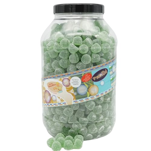 Deine Naschbox | Fruchtgummi Eukalyptus-Menthol-Hütchen | 3kg Mega Pot | XXL Großpackung für Party, Candybar & als Geschenk - Erfrischende Minznote von PE ÄM