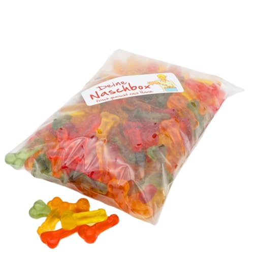 Deine Naschbox | Fruchtgummi Willis | 1kg Nachfüllbeutel | Minimale Verpackung 100% recyclebar - XL Großpackung für die Candybar - Geschenk - Party Gag von PE ÄM