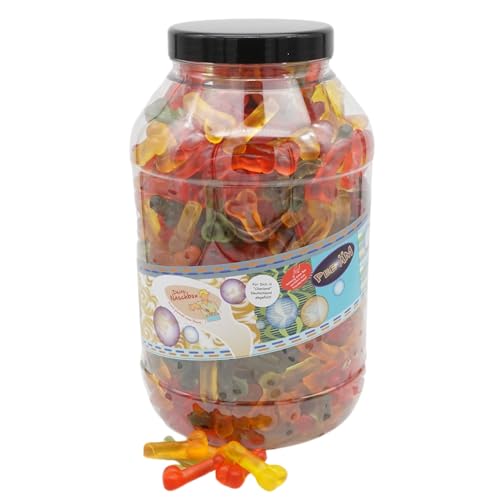 Deine Naschbox | Fruchtgummi Willis | 3kg Mega Pot | XXL Großpackung für die Candybar & als Geschenk - Lustig - Cooler Party Gag von PE ÄM