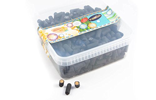Deine Naschbox - Lakritz Anis Stäbchen - Kreide Look in Schwarz - 1 kg Süßigkeiten Box - XL Großpackung - Süßlakritz von PE ÄM