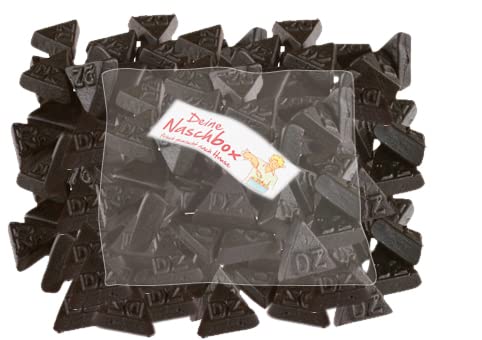 Deine Naschbox | Lakritz Dreiecke extra salzig | 1kg Nachfüllbeutel | Minimale Verpackung 100% recyclebar - XL Packung - Intensiv würziger Geschmack von PE ÄM