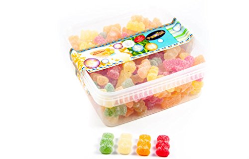 Deine Naschbox | Saure Fruchtgummi Bären | 1kg Naschbox | XL Großpackung für Party, Candybar & als Geschenk - Saftig prickelnder Naschspaß von PE ÄM