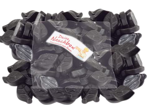 Deine Naschbox | Zuckerfreie Lakritz Kräuterblätter | 1kg Nachfüllbeutel | Minimale Verpackung 100% recyclebar - XL Großpackung - Süßholz Spezialität von PE ÄM