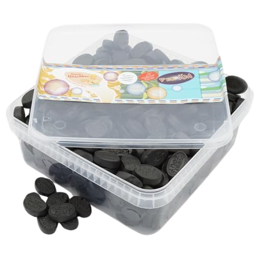 Deine Naschbox | Doppelt gesalzenes Lakritz | 1kg Naschbox | XL Großpackung für Party, Candybar & als Geschenk - Intensiv aromatisch im Geschmack von PE ÄM
