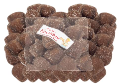 Deine Naschbox - Finnische Lakritz Klümpchen - Mildes Salmiaklakritz - 500 g Süßigkeiten Nachfüllbeutel - recyclebar - Großpackung von PE ÄM