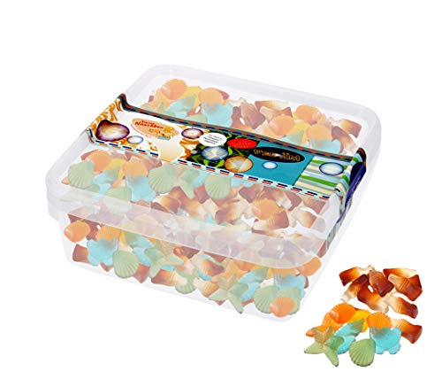 Deine Naschbox | Zuckerfreier Fruchtgummi 2er Mix#2 | 1kg Naschbox | XL Großpackung - Party, Candybar & als Geschenk - Meeresfrüchte - Cola Fläschchen von PE ÄM
