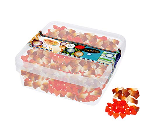 Deine Naschbox | Zuckerfreier Fruchtgummi 2er Mix#3 | 1kg Naschbox | XL Großpackung - Party, Candybar & als Geschenk - Kirsch Herzen - Cola Fläschchen von PE ÄM