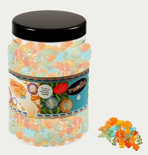 Deine Naschbox | Zuckerfreier Fruchtgummi 2er Mix#4 | 3kg Mega Pot | XXL Großpackung für Party, Candybar & als Geschenk - Bärchen - Meeresfrüchte Deine Naschbox | Zuckerfreier Fruchtgummi 2er Mix#4 | 3kg Mega Pot | XXL Großpackung für Party, Candybar & als Geschenk - Bärchen - Meeresfrüchte von PE ÄM