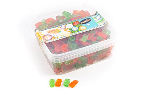 Deine Naschbox - Zuckerfreie Vitamin C Fruchtgummi Bärchen - 1 kg Süßigkeiten Box - XL Großpackung von Deine Naschbox