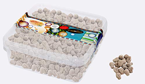 Deine Naschbox | Harte Lakritz Totenköpfe | 1kg Naschbox | XL Großpackung für Halloween, Gruselpartys & als Geschenk - Schädel mit Salmiakpuder von PE ÄM