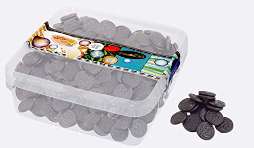 Deine Naschbox - Zuckerfreie feste Salmiak Lakritz Münzen - 1 kg Süßigkeiten Box - XL Großpackung … von PE ÄM