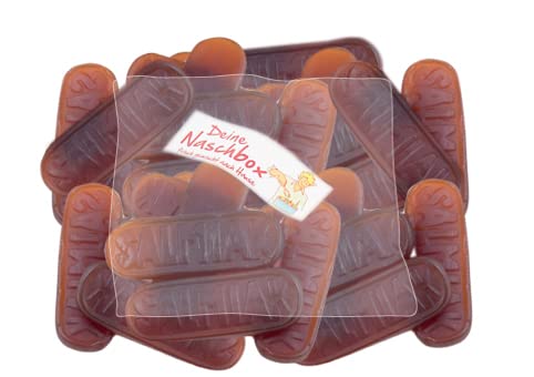 Deine Naschbox | Salmiak Lakritz Zungen | 500g Nachfüllbeutel | Minimale Verpackung 100% recyclebar - Großpackung - Festes aromatisches Salzlakritz von PE ÄM