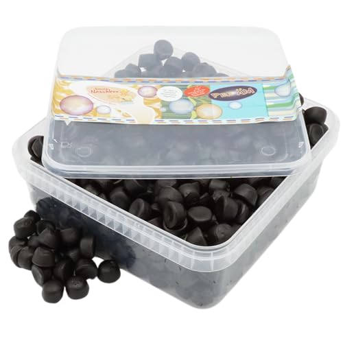 Deine Naschbox | Zuckerfreie Süße Lakritz Drops | 1kg Naschbox | XL Großpackung für Party, Candybar & als Geschenk - Gelatinefrei - Softe süße Bollen von PE ÄM