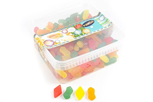 Deine Naschbox - Zuckerfreies Weingummi - Gelatinefrei - 1 kg Süßigkeiten Box - XL Großpackung von PE ÄM
