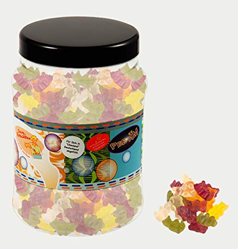 Deine Naschbox | Zuckerfreie Vitamin C Fruchtgummi Bärchen | 3kg Mega Pot | XXL Großpackung für Party, Candybar & als Geschenk - Saftige Gummibären Deine Naschbox | Zuckerfreie Vitamin C Fruchtgummi Bärchen | 3kg Mega Pot | XXL Großpackung für Party, Candybar & als Geschenk - Saftige Gummibären von PE ÄM