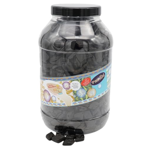 Deine Naschbox | Zuckerfreie Salzlakritz Diamanten | 3kg Mega Pot | XXL Großpackung für Party, Candybar & als Geschenk - Gelatinefrei - Extra stark von PE ÄM