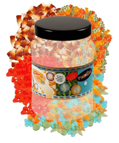 Deine Naschbox | Zuckerfreier Fruchtgummi 4 Sorten Mix | 3kg Big Pot | XL Großpackung für Party, Candybar & als Geschenk - Cola - Frucht von PE ÄM