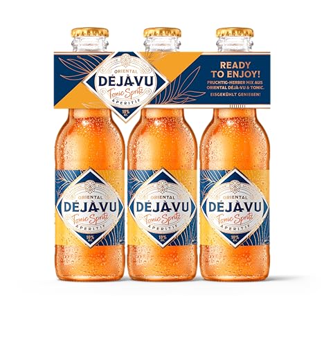 Oriental Deja-Vu Tonic| Ready to Enjoy | fruchtig-herber Mix aus Oriental Déjà-Vu & Tonic | fertig gemixt | Perfekt für spontane Genussmomente | 3x0,2l von Déjà-vu