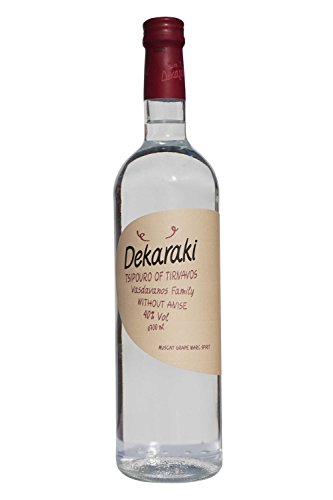 Tsipouro Dekaraki 40% 700ml griechischer Tresterbrand Destillat Raki Grappa aus Griechenland von Dekaraki