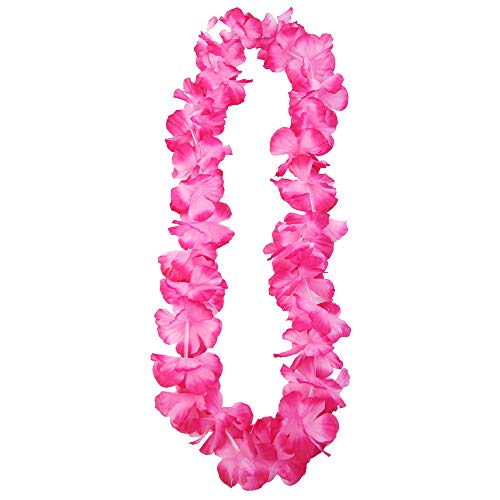 DekoHaus Hawaiische Halskette in Rosa 1 m Tropische Blumenkette von DekoHaus