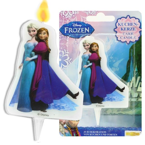 Kerze mit Anna und Elsa, 1 Stück Tortenkerze für Frozen-Motivtorte von Dekoback GmbH